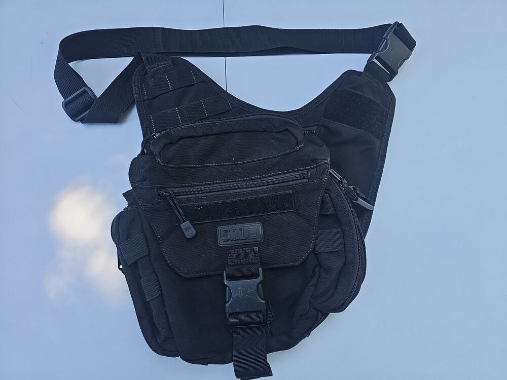 511 5.11 Push Pack Tactical Sling Crossbody Messenger Shoulder Bag Black